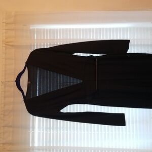 Deep Plunge Black Wide leg jumpsuit